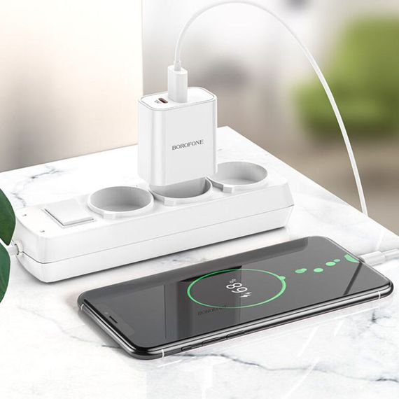 СЗУ Borofone BA55A PD20W+QC3.0 (1USB/1Type-C/3A) | Зображення 3