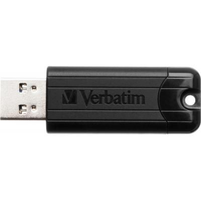 USB флеш накопичувач Verbatim 64GB PinStripe Black USB 3.0 (49318) | Зображення 1