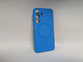 Чохол Samsung Galaxy S25 FE / Самсунг S25 FE Lakshmi Soft Touch з магнітним кільцем, синій