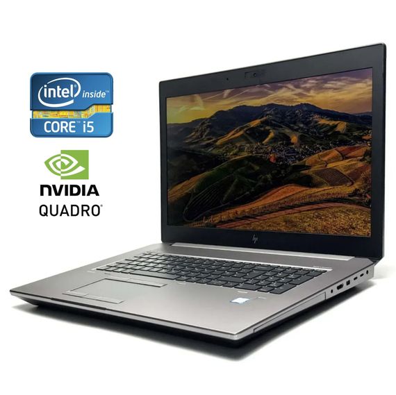 Мобильная рабочая станция Б-класс HP ZBook 17 G6 / 17.3" (1920x1080) IPS / Intel Core i5-9400H (4 (8) ядра по 2.5 - 4.3 GHz) / 16 GB DDR4 / 512 GB SSD / nVidia Quadro T1000, 4 GB GDDR5, 128-bit / WebCam / Win 11 б/у