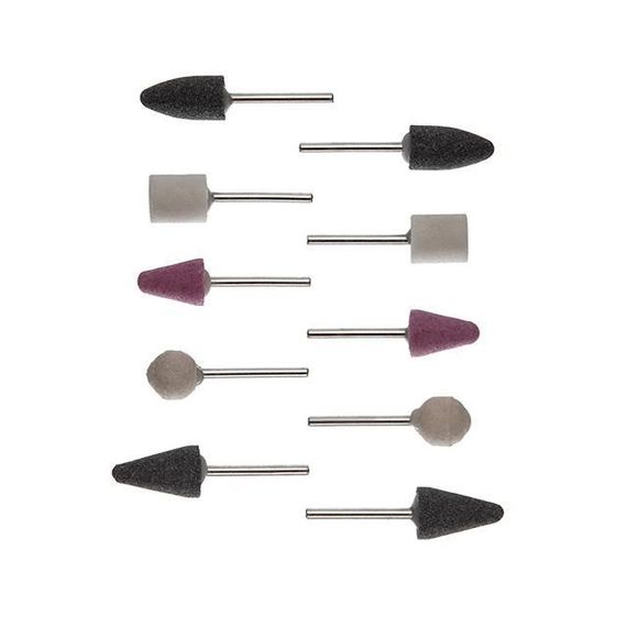 Набір шліфувальних каменів 10 шт. INTERTOOL BT-00201 | Зображення 1