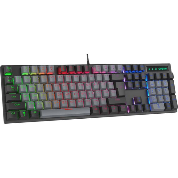 Клавіатура GamePro MK105B LED Blue Switch USB Black (MK105B) | Зображення 1