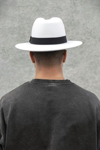 Капелюх Without Fedora з стрічкою White | Зображення 1