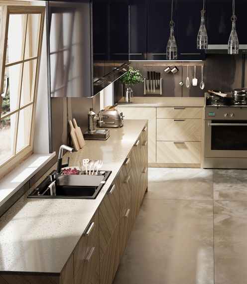 Мийка кухонна Deante Magnetic, граніт, квадрат, без крила, 560х500х219мм, чаша - 1, накладна, чорний матовий (ZRM_N103) | Зображення 1
