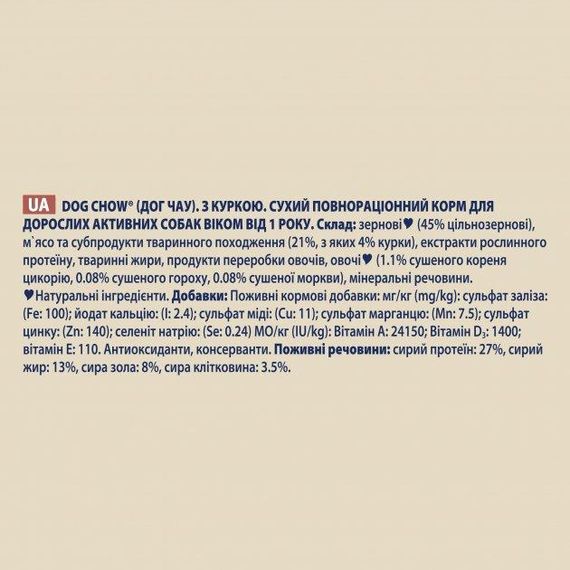 Сухой корм Dog Chow для взрослых, активных рабочих собак с курицей 14кг | Зображення 7