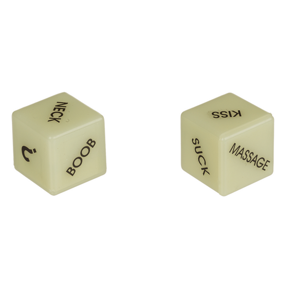 Неонові кубики Love Dice Glow In The Dark, 2 шт. | Зображення 1