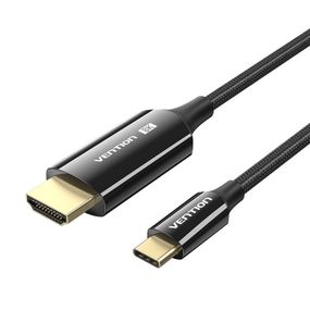 Кабель мультимедийный USB-C to HDMI M 1.8m 8K60Hz black Vention (CRCBAC)