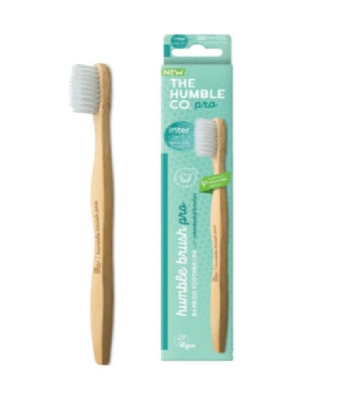 Зубна щітка Humble (890PRO4) PRO MICRO Bristles для дорослих та підлітків (бамбукова, з міжзубними щетинками, м'яка)