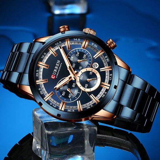 Годинник C1ur1ren 8355 Blue-Cuprum | Зображення 1