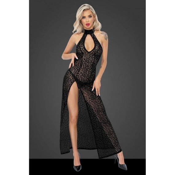 Сексуальна довга леопардова сукня Noir Handmade F288 Noir Dress long - black - S sexstyle