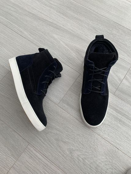 Замшевые кеды на белой подошве | Зображення 6