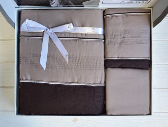 Комплект постільної білизни First Choice Moonlight V.I.P 200x220 London Brown | Зображення 3