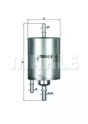 Фільтр паливний MAHLE/KNECHT Audi, MAHLE/KNECHT (KL571) | Зображення 1