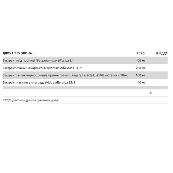 Комплекс для профілактики зору New Nordic Blue Berry 60 Tabs | Зображення 1