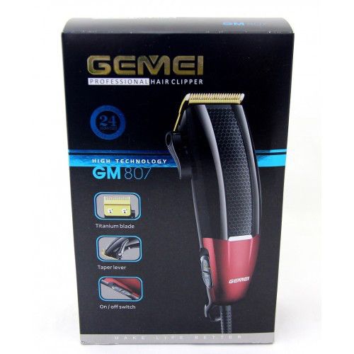 Машинка для стрижки Gemei GM807 провідна, з насадками | Зображення 2