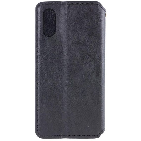 Шкіряний чохол-книжка GETMAN Cubic (PU) для Apple iPhone X / XS (5.8") Чорний | Зображення 1