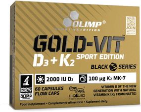 Витамин D3+K2 для спорта Olimp Nutrition Gold-Vit D3+K2 Sport Edition 60 Caps