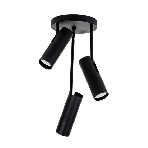 Світильник стельовий (спот) Tukan GU10 СD250(440)3 Чорний, Atmolight