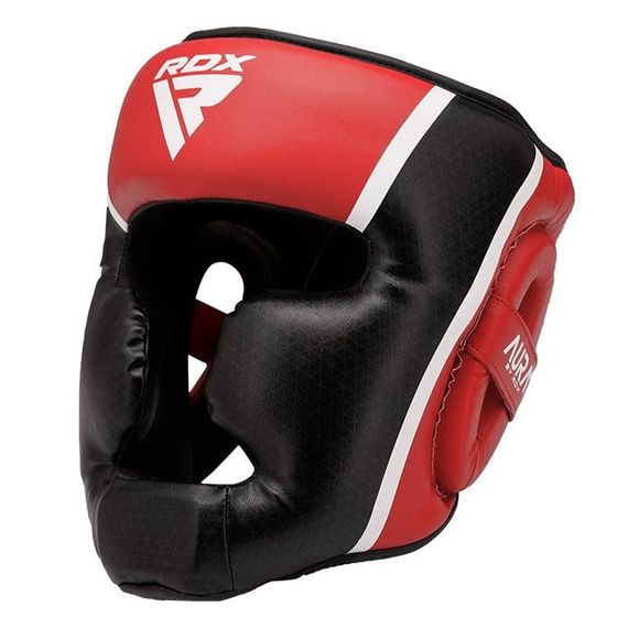 Шолом боксерський  RDX AURA PLUS T-17 Red/Black L (капа у комплекті) | Зображення 1