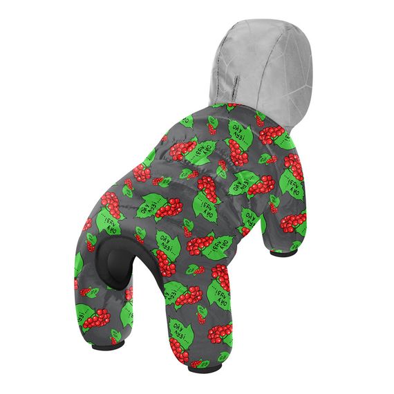 Комбінезон для собак WAUDOG Clothes малюнок "Калина", M35, В 59-62 см, С 37-40 см