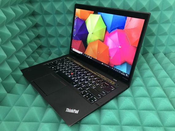 Ультрабук Б-класс Lenovo ThinkPad X1 Carbon (2nd Gen) / 14" (2560x1440) IPS Touch / Intel Core i5-4300U (2 (4) ядра по 1.9 - 2.9 GHz) / 4 GB DDR3 / 256 GB SSD M.2 / Intel HD Graphics 4400 / WebCam / Fingerprint/ HDMI / miniDP б/у | Зображення 1