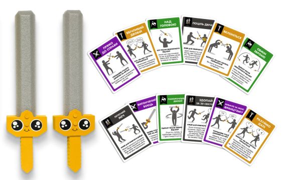 Настільна гра Влаштуймо бутафорними мечами ДВОБІЙ ЗА КАРТИ | Зображення 3