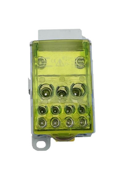 Розподільчий блок на DIN-рейку РБД500A жовтий Ny95504706