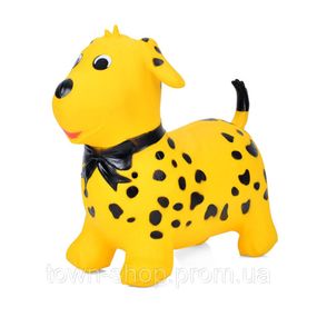 Детская игрушка-прыгун "Щеночек" MS 4160(Yellow) резина, до 20 кг