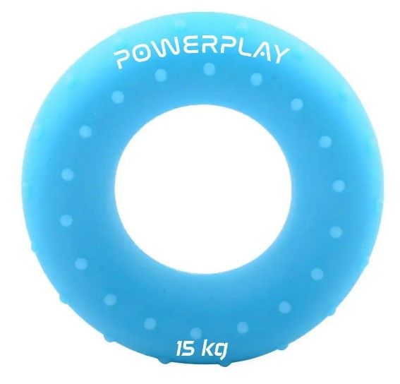 Еспандер кистьовий силіконовий PowerPlay PP-4338 Hand Grip Light 15 кг Блакитний (PP_4338_Blue_15kg)