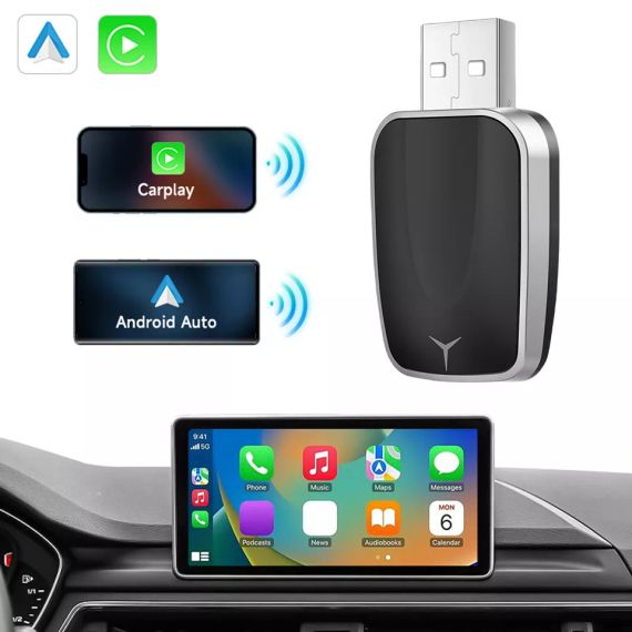 Адаптер бездротовий для Apple CarPlay та Android Auto USB 5G WiFi Bluetooth | Зображення 2