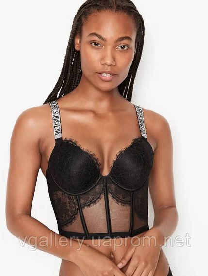 Жіночий мереживний корсет Victoria`s Secret зі стразами, Корсет Вікторія Сикрет Стрази, Корсет жіночий