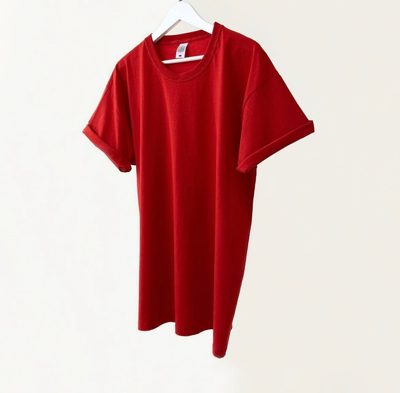 Мужская футболка классическая с коротким рукавом OW0001 цвет красный размер М | Зображення 1