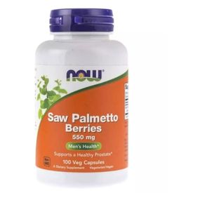 Экстракты ягод сереноа NOW Foods Saw Palmetto Berries 550 mg 100 Veg Caps NF4747