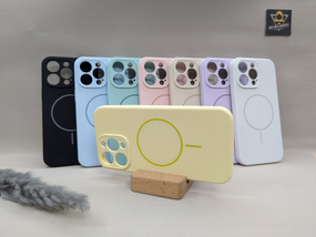 Чохол м'який Iphone 15 Pro Max MagSafe SoftTouch Протиударний Жовтий