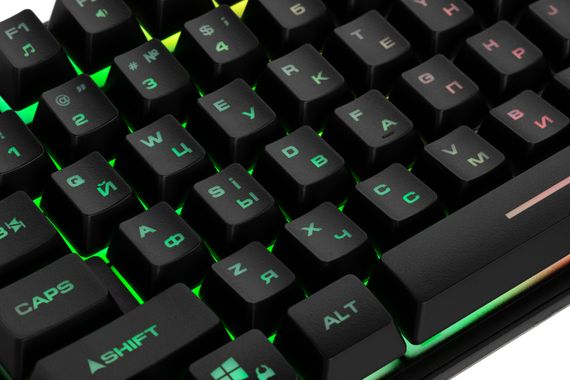 Клавиатура игровая 2E GAMING KG355 LED 87key USB Black Ukr (2E-KG355UBK) | Зображення 4