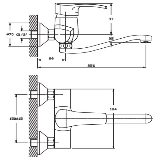 Змішувач для кухні Haiba FOCUS 005 (HB0118) | Зображення 1