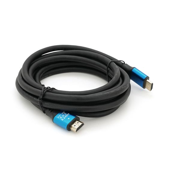 Кабель Merlion HDMI-HDMI 4Kx2K Ultra HD, 3.0m, v2.0, круглий Black, Blister-box