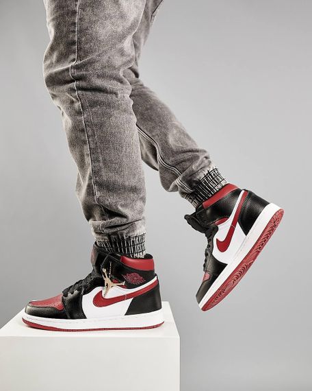 Чоловічі кросівки N-ike Air Jordan 1 High Black Wine White  весна / літо / осінь 44 28.0 см | Зображення 9