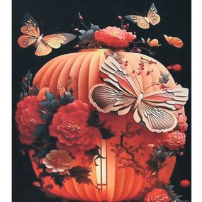 Алмазная мозаика "Японский фонарь" HEG88126 30х40 см