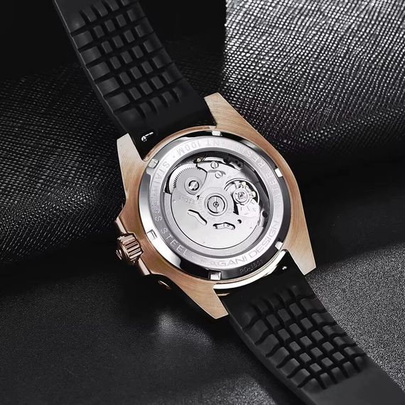 Чоловічий годинник Pagani Design PD-1651 Gold-Black Silicone | Зображення 3