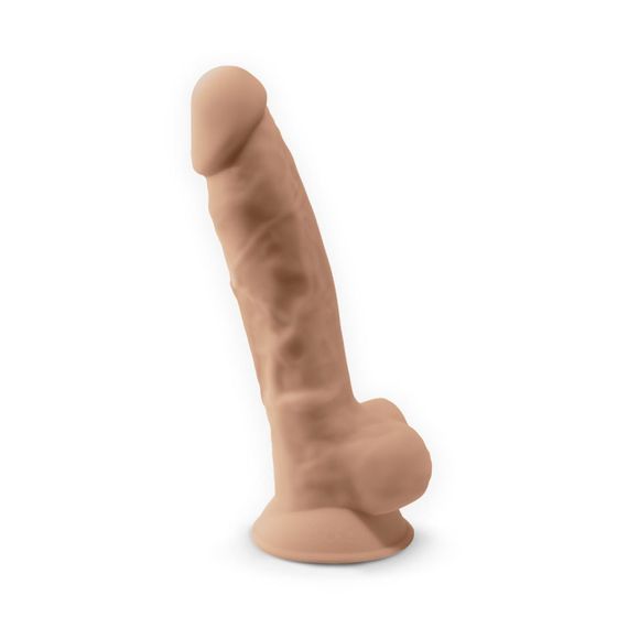 Фаллоимитатор SilexD Tomas Flesh (MODEL 1 size 9in), двухслойный, силикон+Silexpan, диаметр 4,9см Sex Aura | Зображення 1