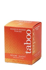 Масажна свічка Ruf Peche Sucre, 60 г