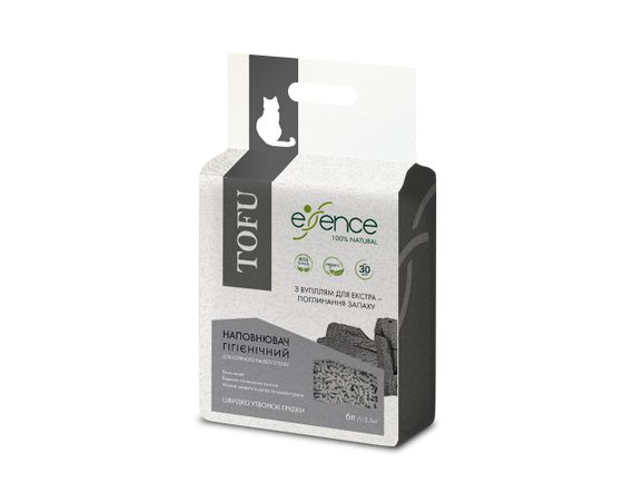 Соевый наполнитель Essence Tofu с активированным углем 6 л
