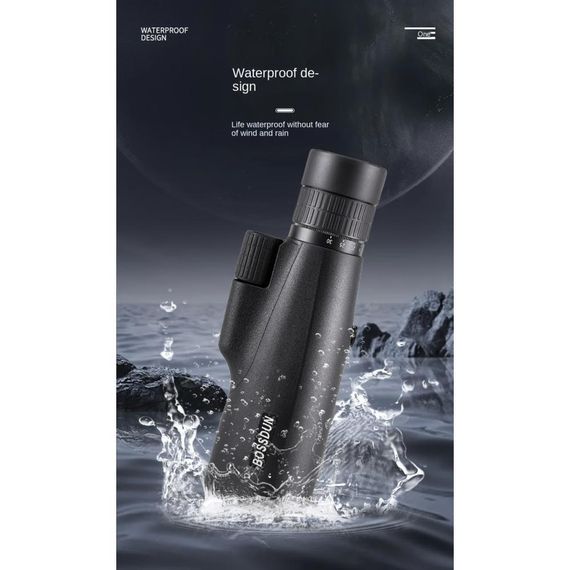Монокуляр Bossdun 10-30x50 Zoom HD кемпинг мощный Largo Alcance со штативом телефонный клип для наблюдения
