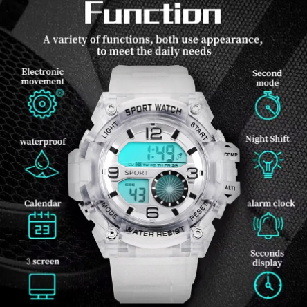 Чоловічий цифровий годинник Армійський військовий годинник Relogio Masculino | Зображення 4