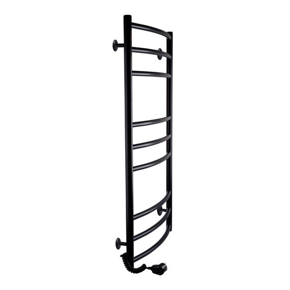 Рушникосушарка UNIO LDE EL 1000-500-9 BLK Драбинка Дуга Еліт чорна (21556) | Зображення 2