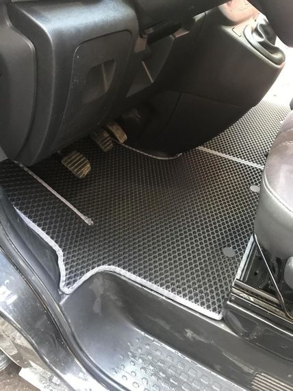 Коврики (2 шт, EVA, черные) для Opel Vivaro 2015-2019 гг | Зображення 2