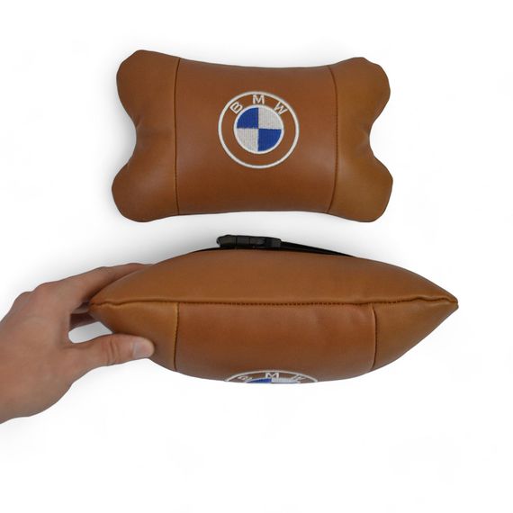 Практичная автомобильная подушка на подголовник BMW, Сувенирные автомобильные подушки XO-46 | Зображення 6