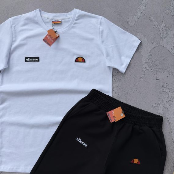 Набір Ellesse біла футболка чорні шорти + 2 пари шкарпеток у подарунок | Зображення 3