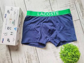 Чоловічі боксери Lacoste, чоловічі труси Лакоста, Бавовняні труси Преміум якості Лакоста - поштучно